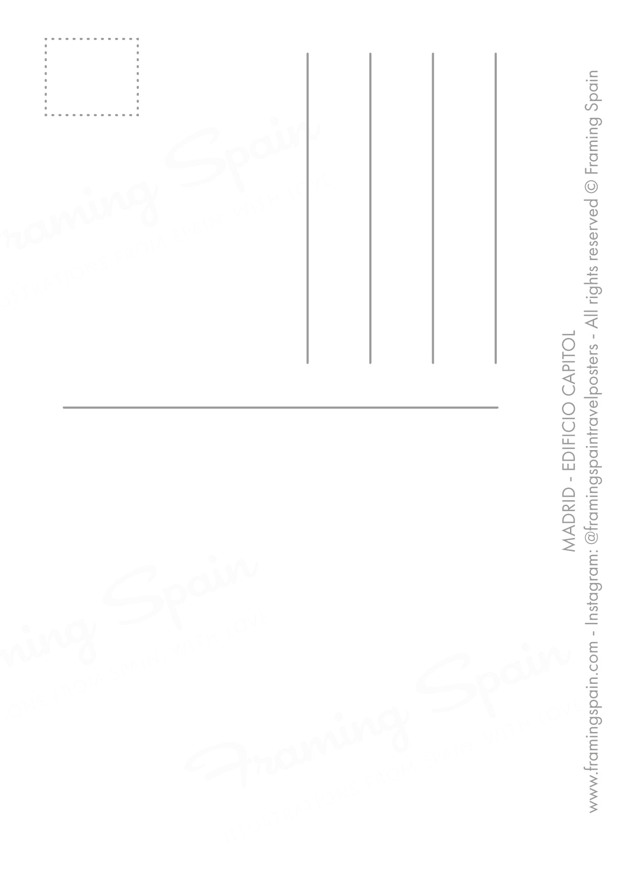 MADRID CAPITOL BUILDING - Postcard A6