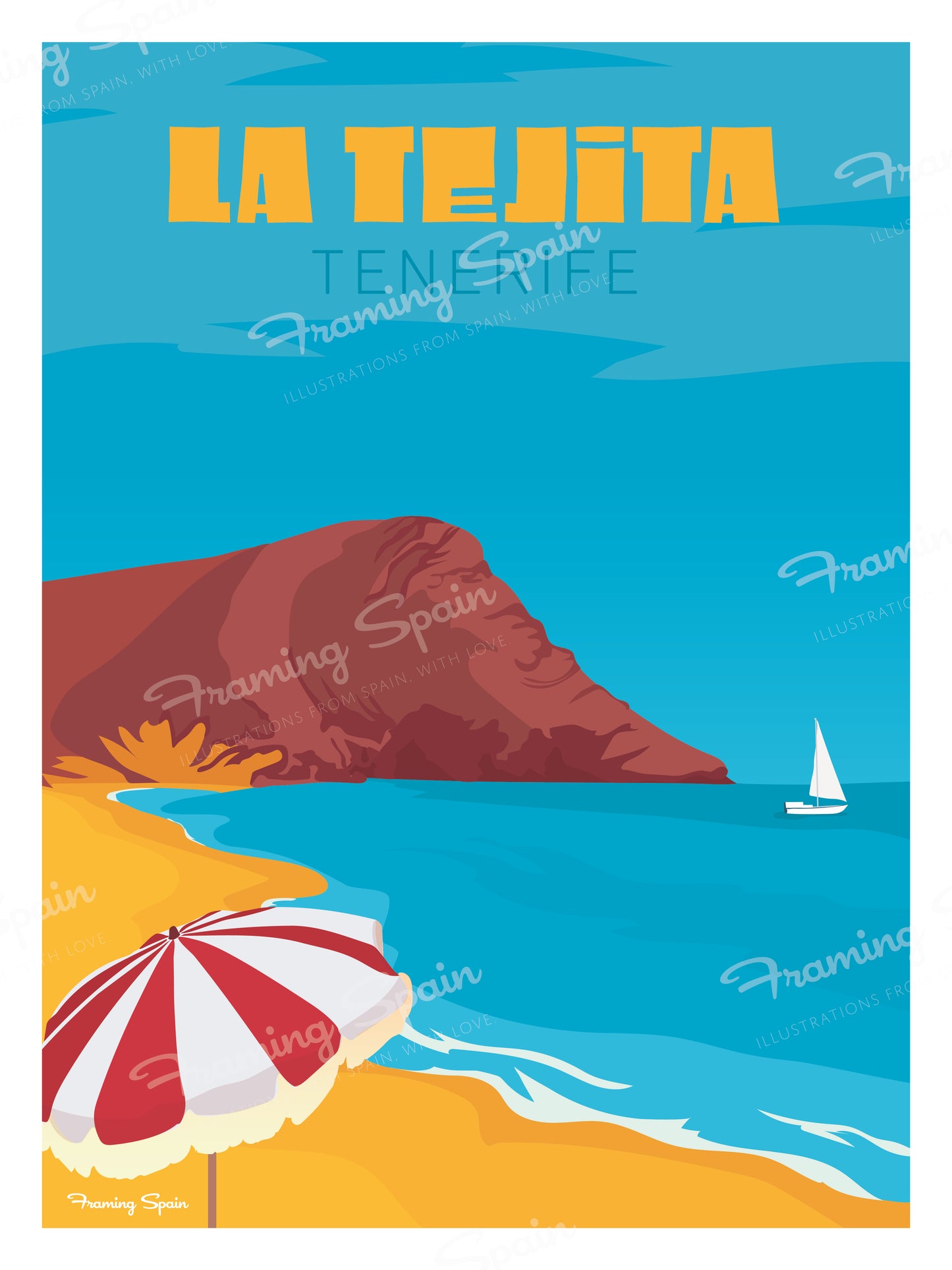 La Tejita - Travel Poster