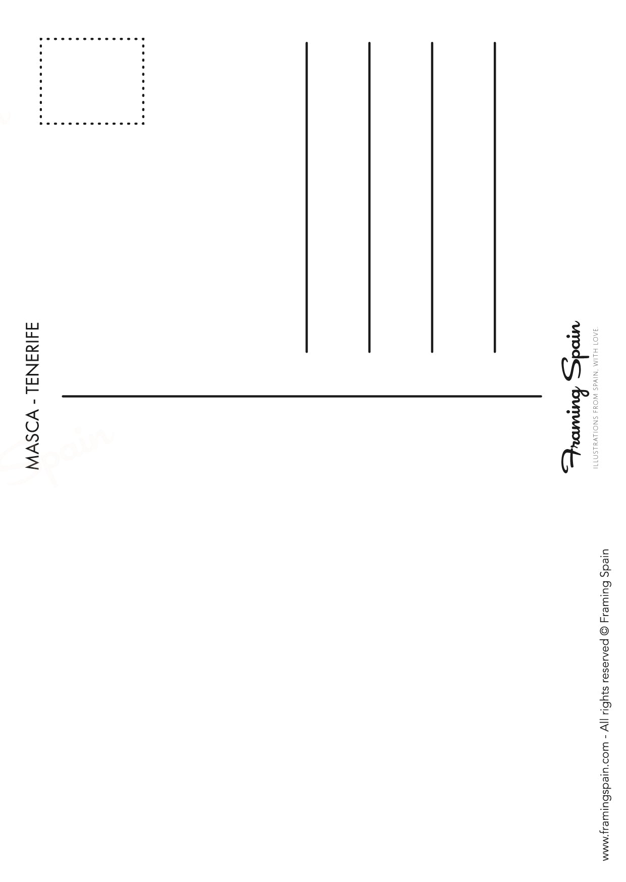 MASCA TENERIFE - Postcard