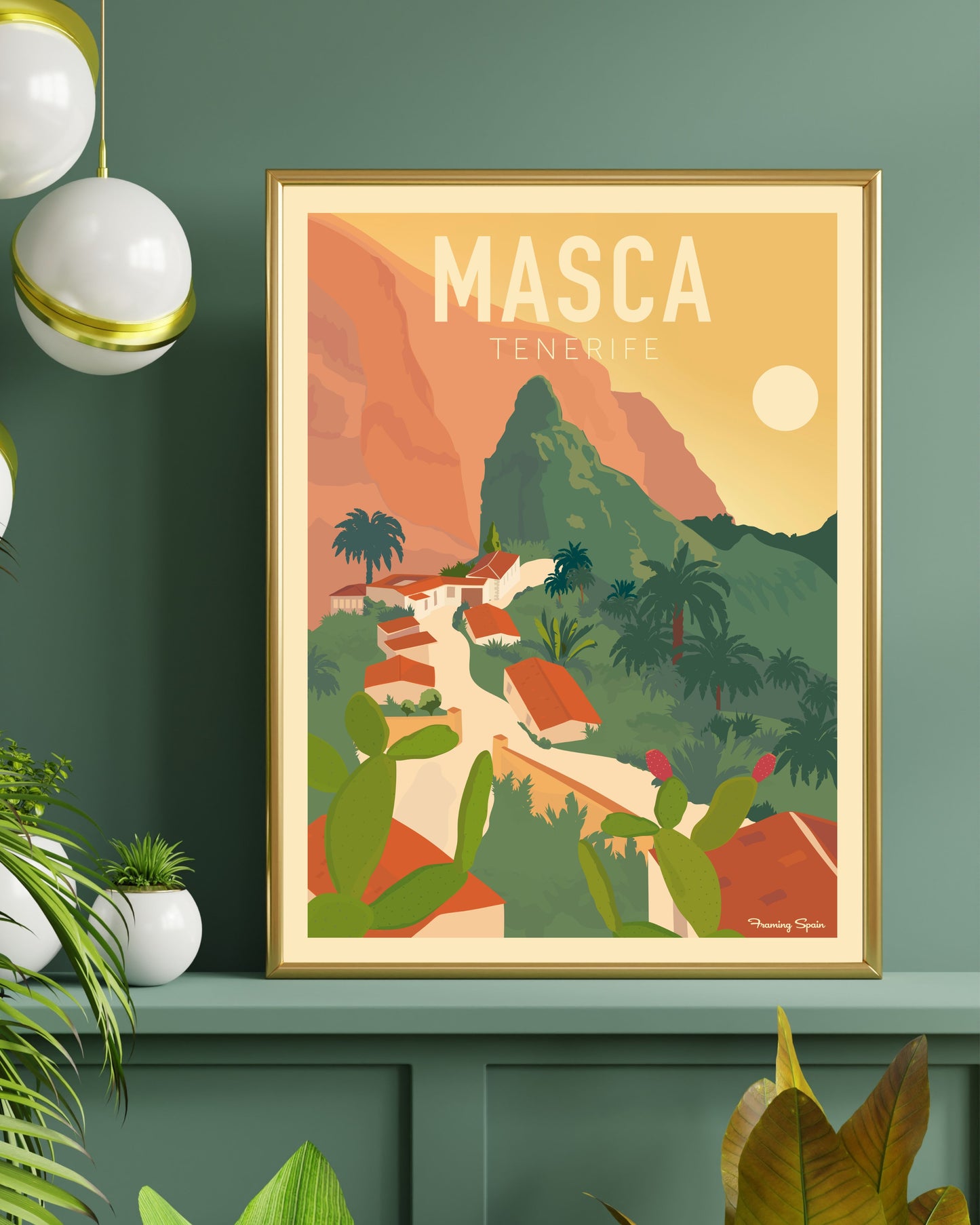 Masca Tenerife - Travel Poster