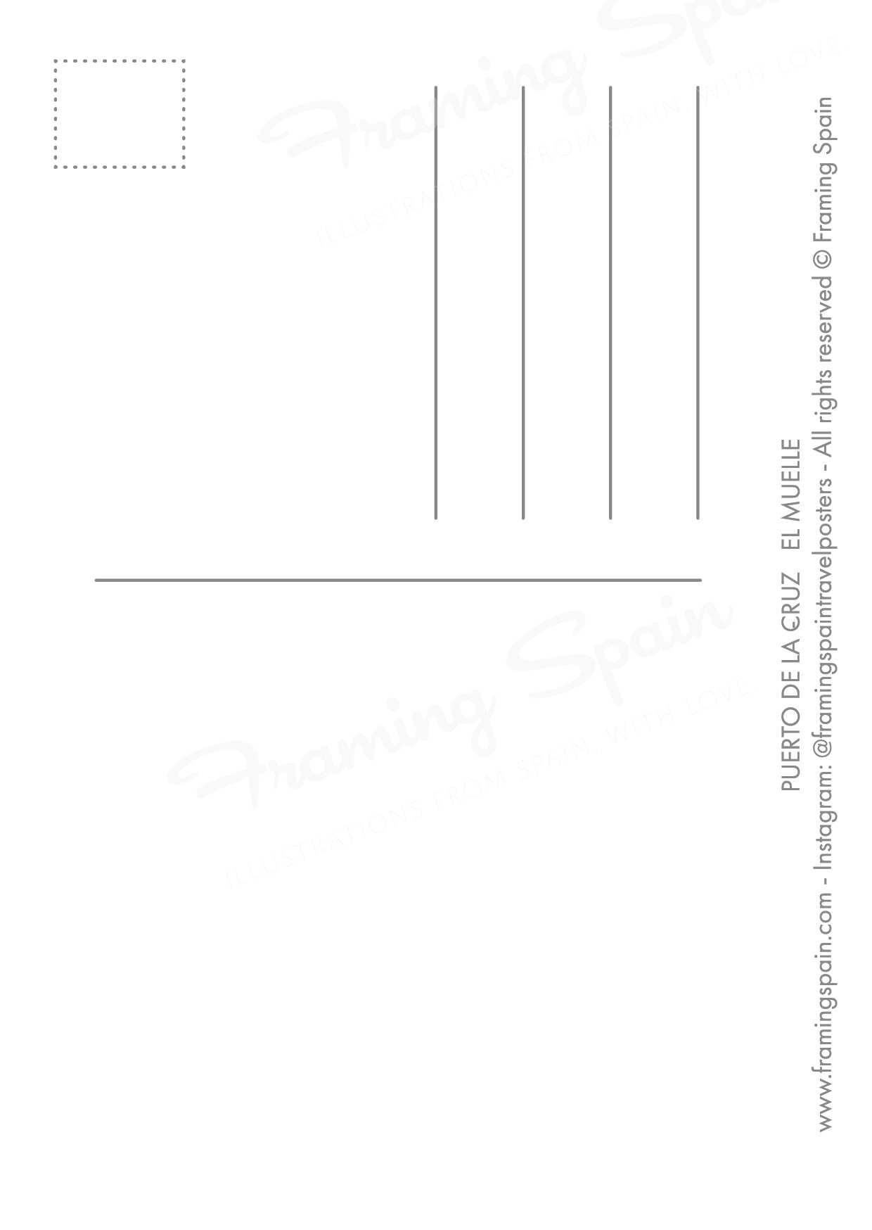 PUERTO DE LA CRUZ Postal back