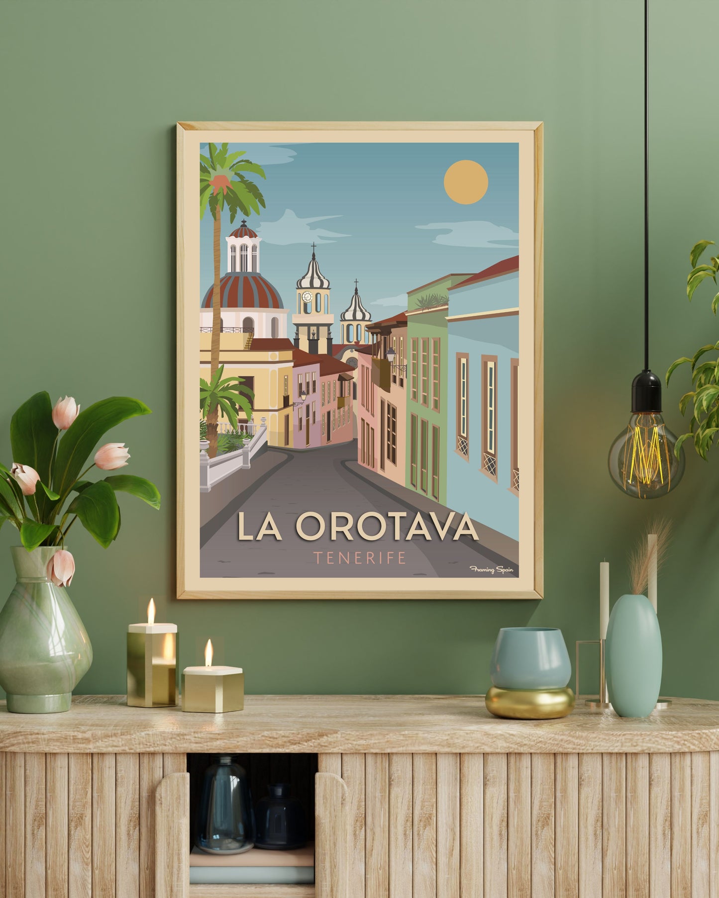 Poster Tenerife La Orotava wall