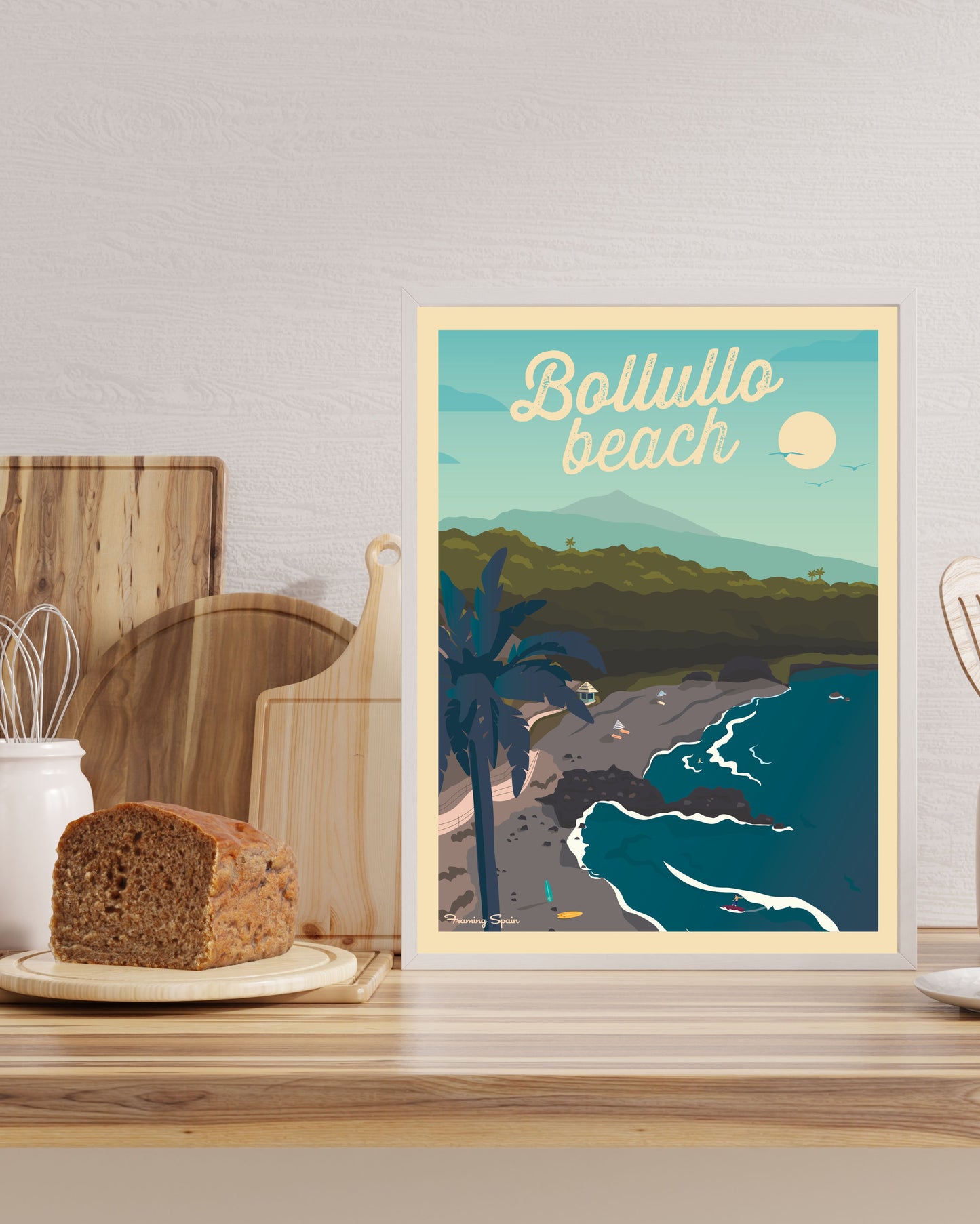 Poster Tenerife Playa Bollullo wall