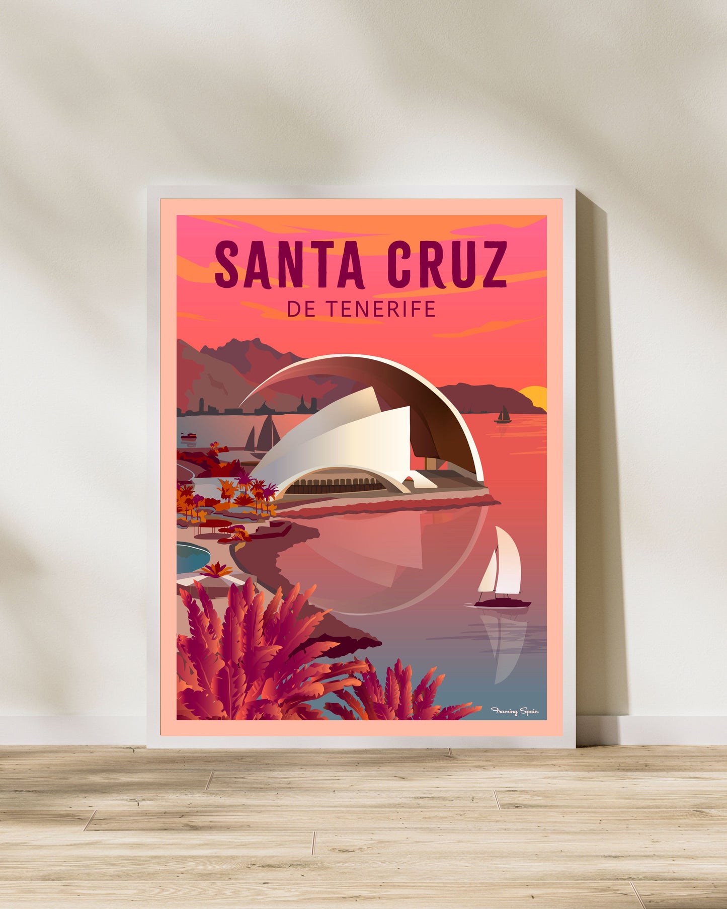 Poster Tenerife Santa Cruz de Tenerife wall