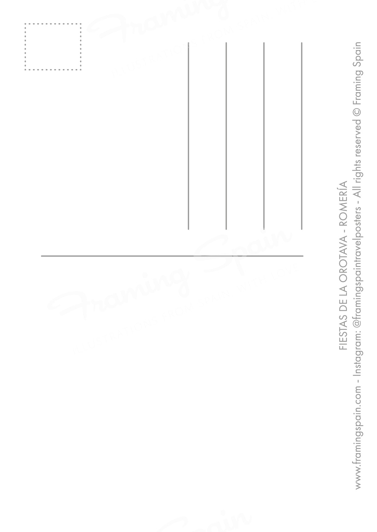 Romeria La Orotava postcard back