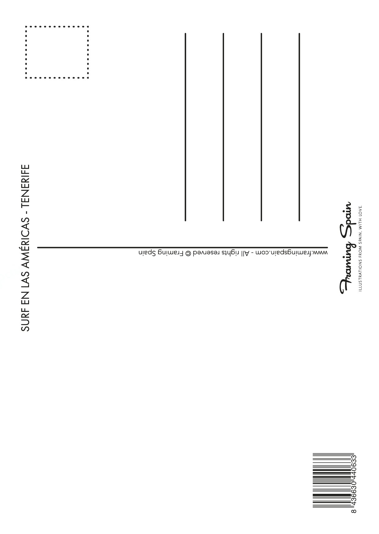 SURF EN LAS AMÉRICAS TENERIFE - Postcard