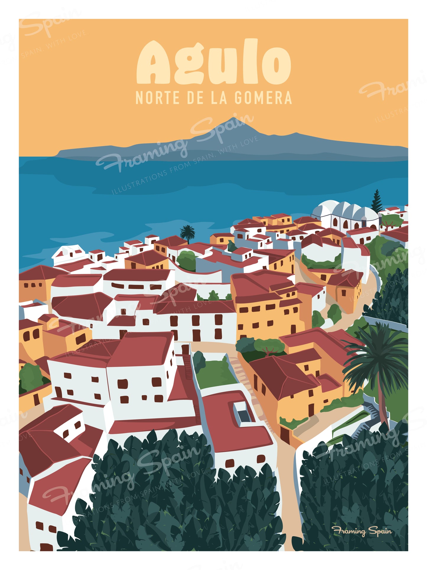 Agulo - Travel Poster