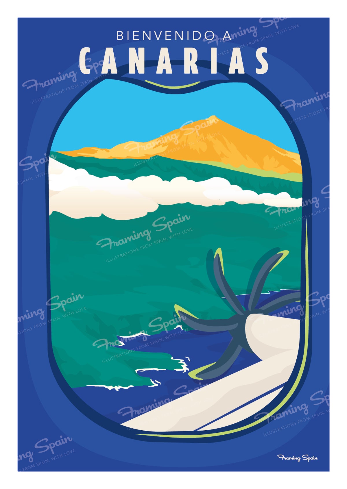 Bienvenidos a Canarias - Postal