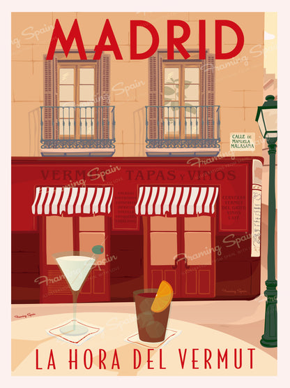 La Hora del Vermut - Travel Poster