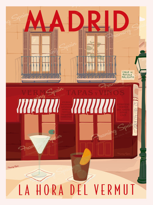 La Hora del Vermut - Travel Poster