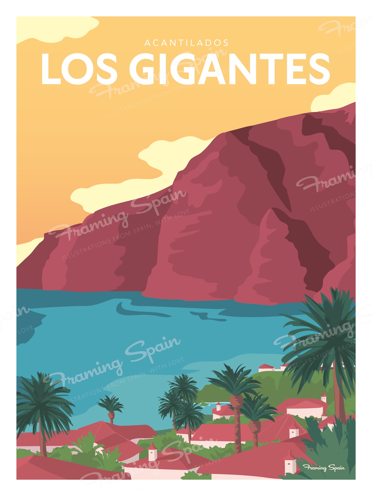Travel Poster - Los Gigantes