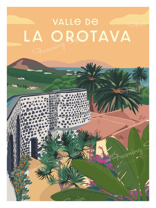 Valle de La Orotava - Travel Poster