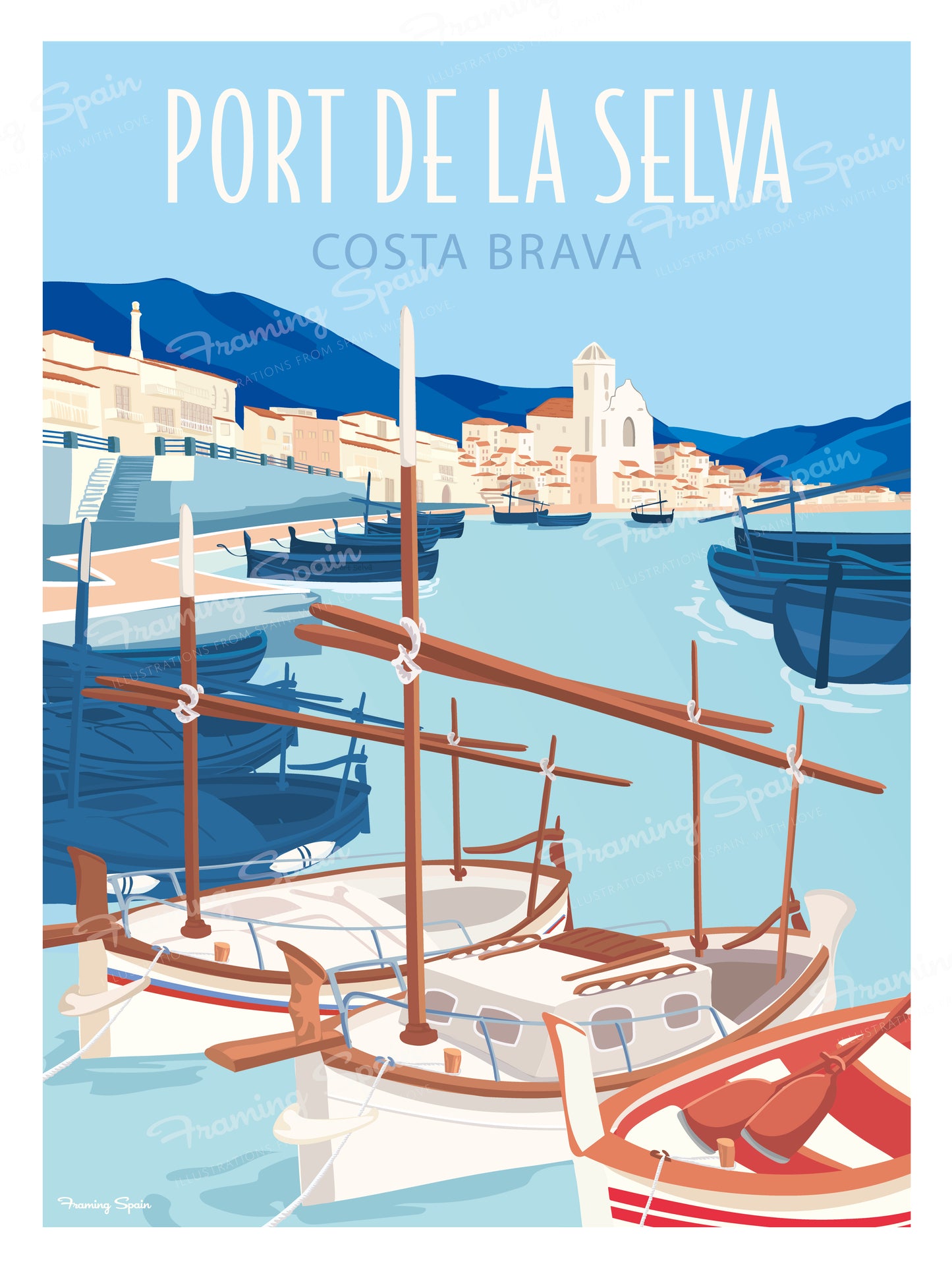 Port de la Selva - Travel Poster