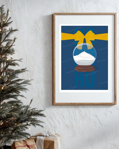 Snow Globe Teide - Travel Poster
