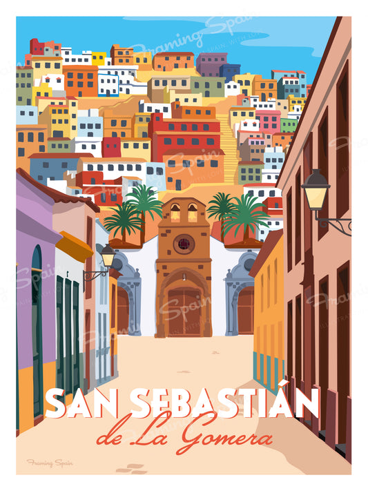 San Sebastián de La Gomera - Travel Poster
