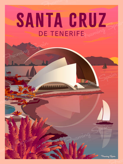 Santa Cruz de Tenerife - Travel Poster