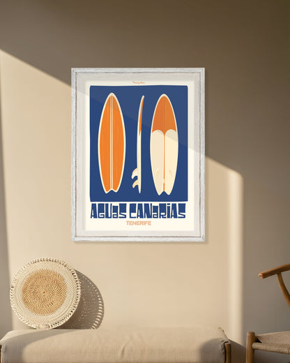 Aguas Canarias - Travel Poster