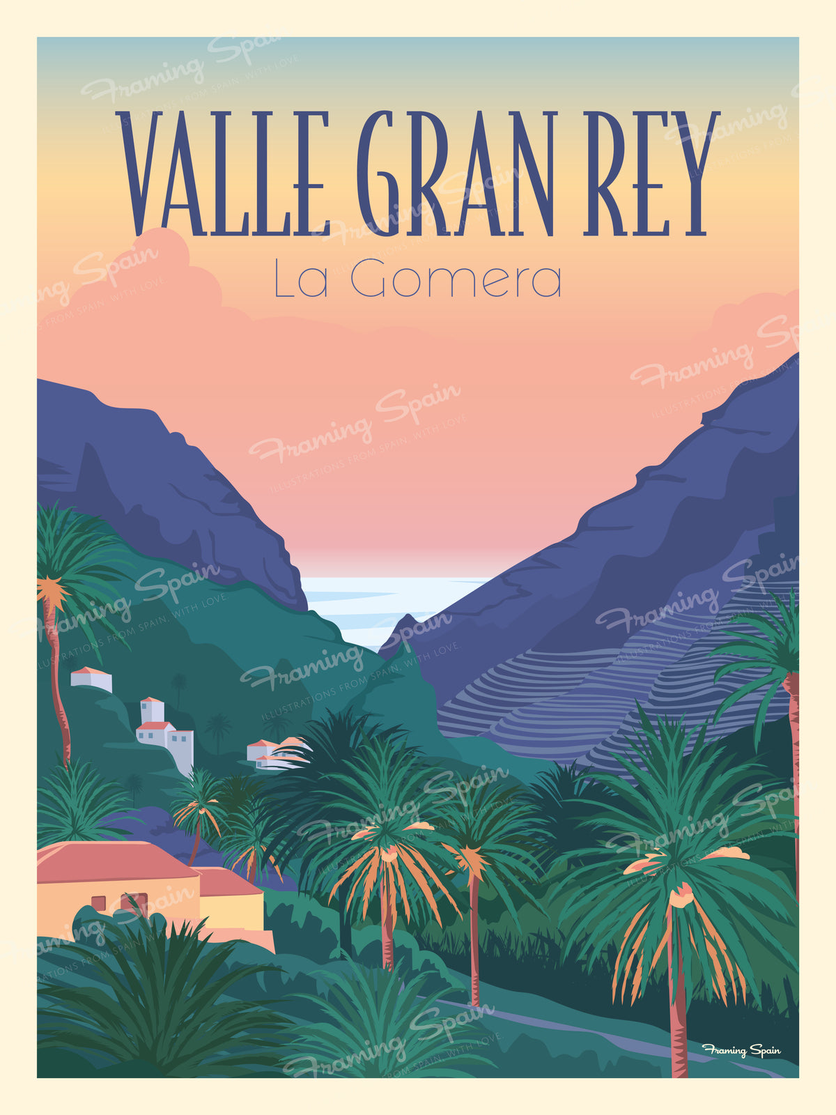 Valle Gran Rey - Travel Poster