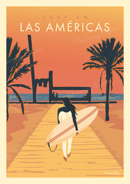 Surf en Las Américas - Postcard