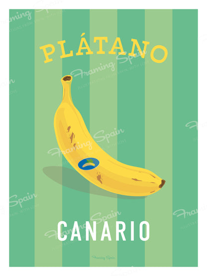 Plátano - Travel Poster