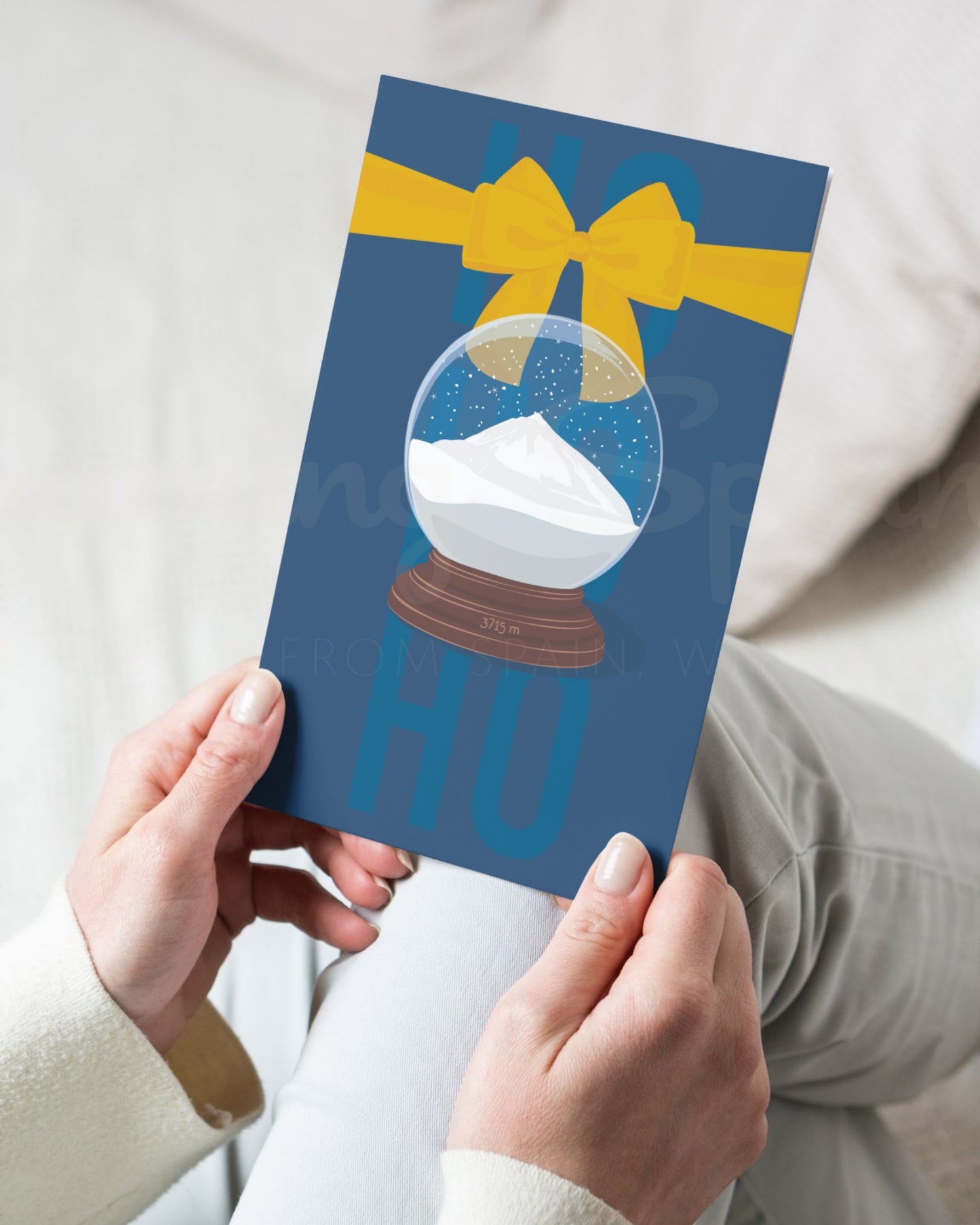 Snow Globe TEIDE- Postcard